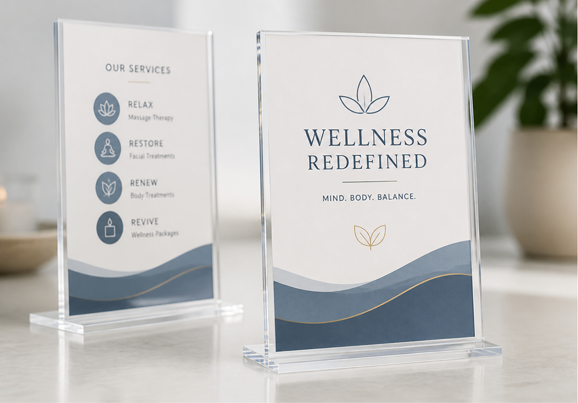 Clear Acrylic Signs