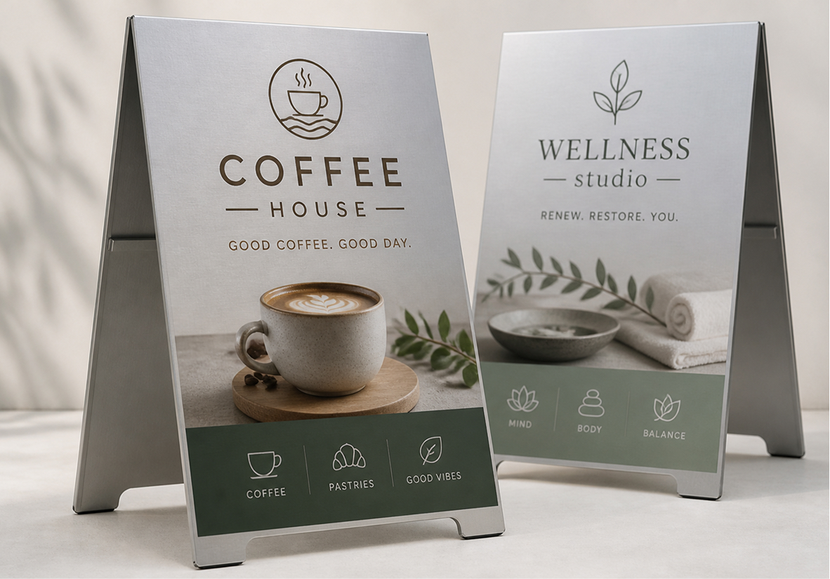 Aluminum Sandwich Board Signs