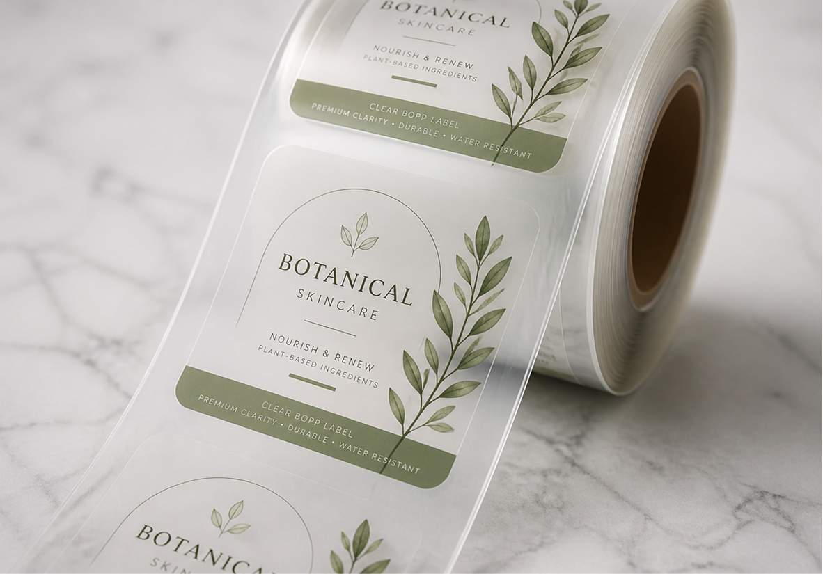 Clear BOPP Roll Labels