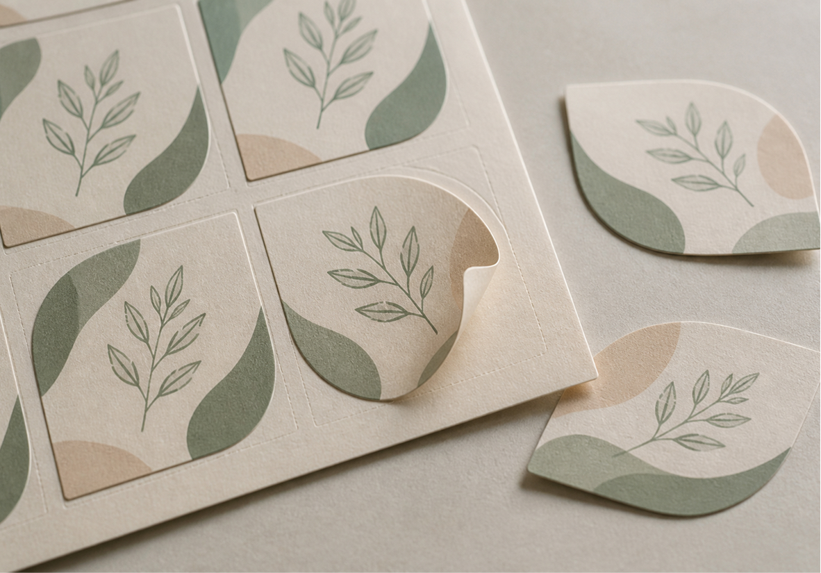 Leaf-Shaped Stickers