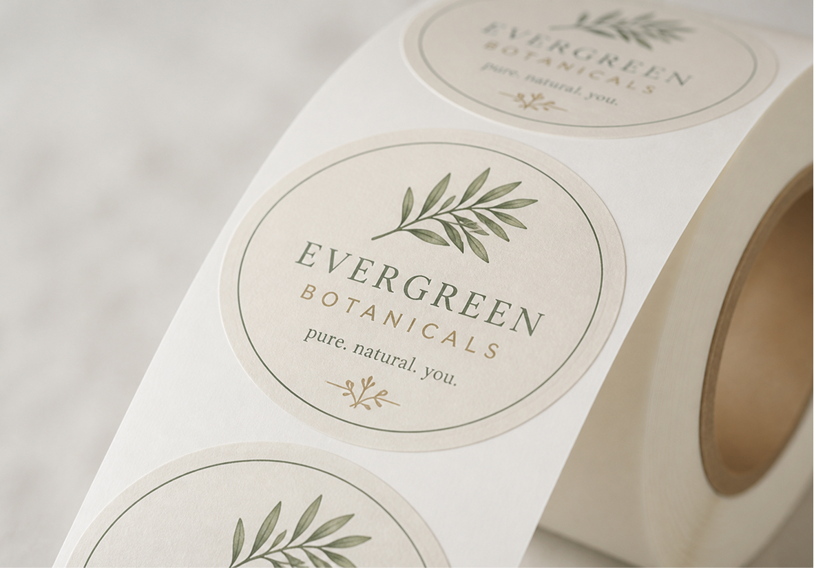 Oval Roll Labels