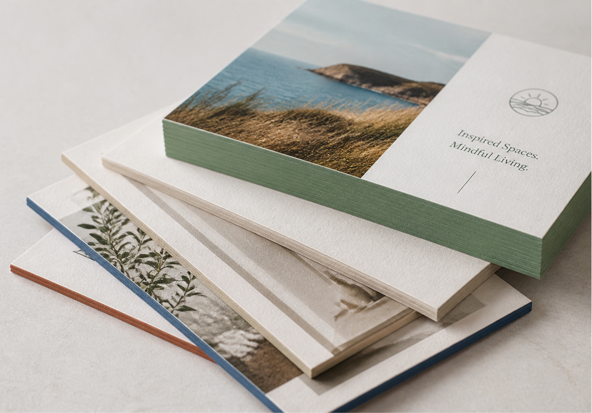 Painted Edge Postcards