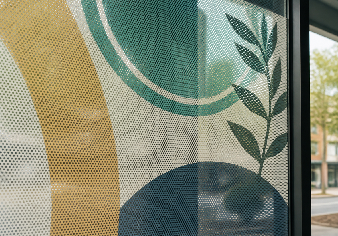 Perforated Window Vinyl Graphics