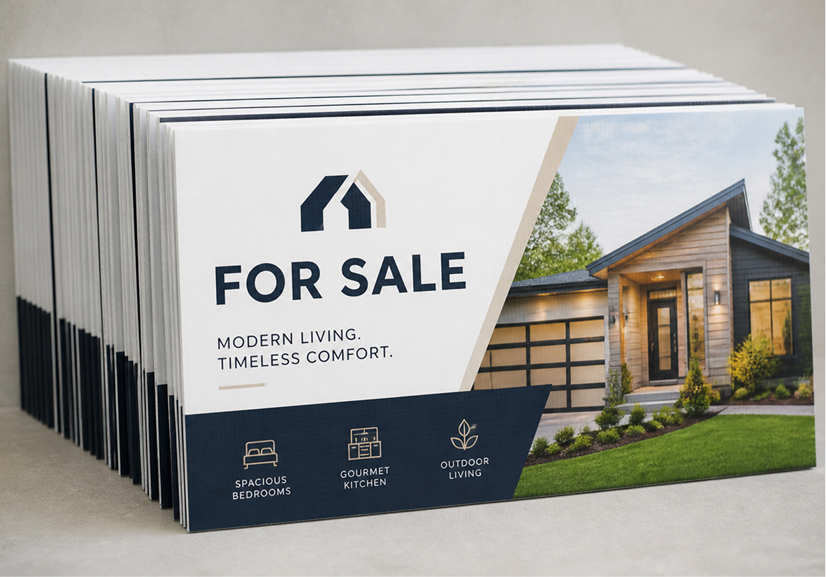 High Quantity Coroplast Signs