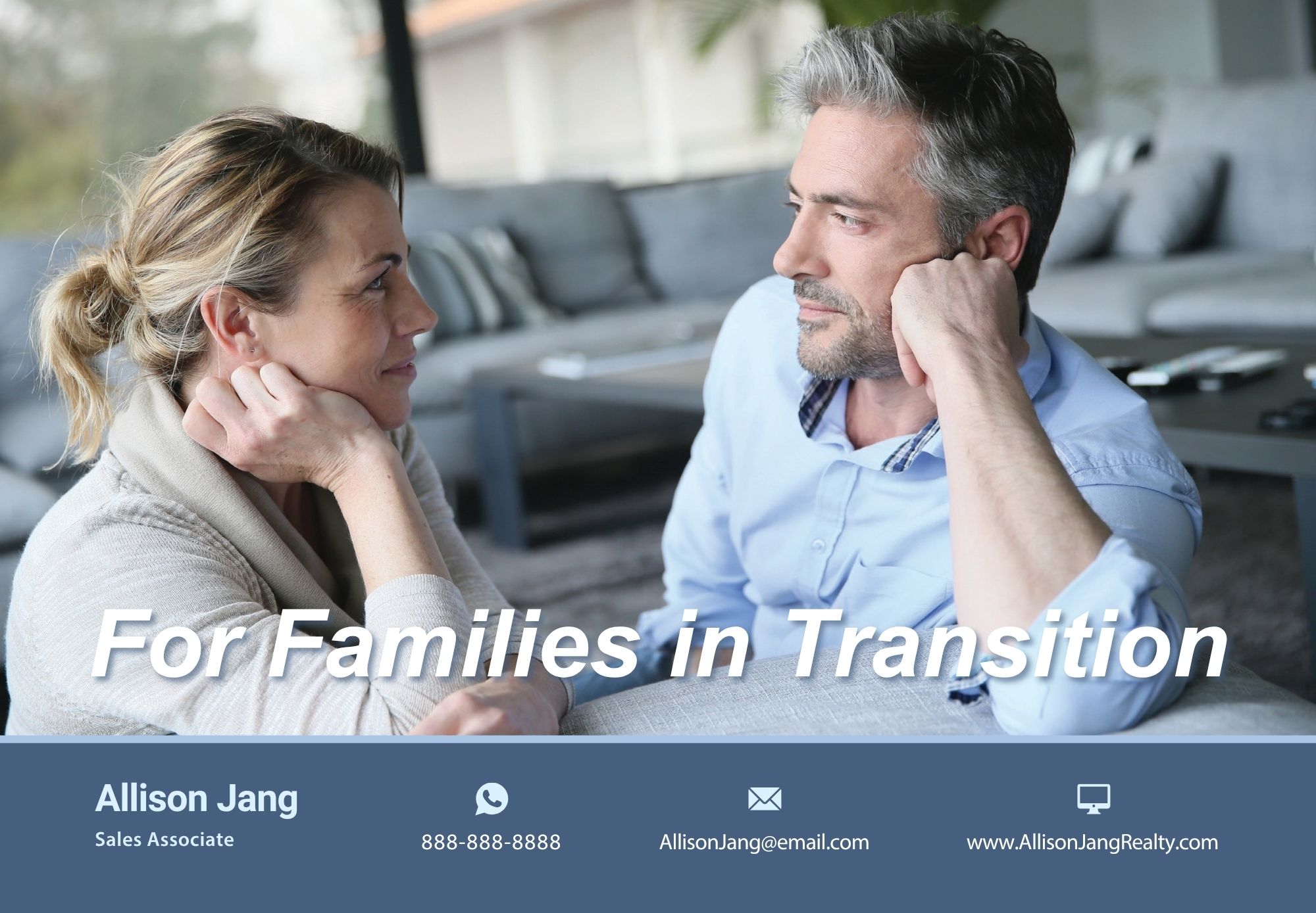 For Families in Transition · EDDM postcard template