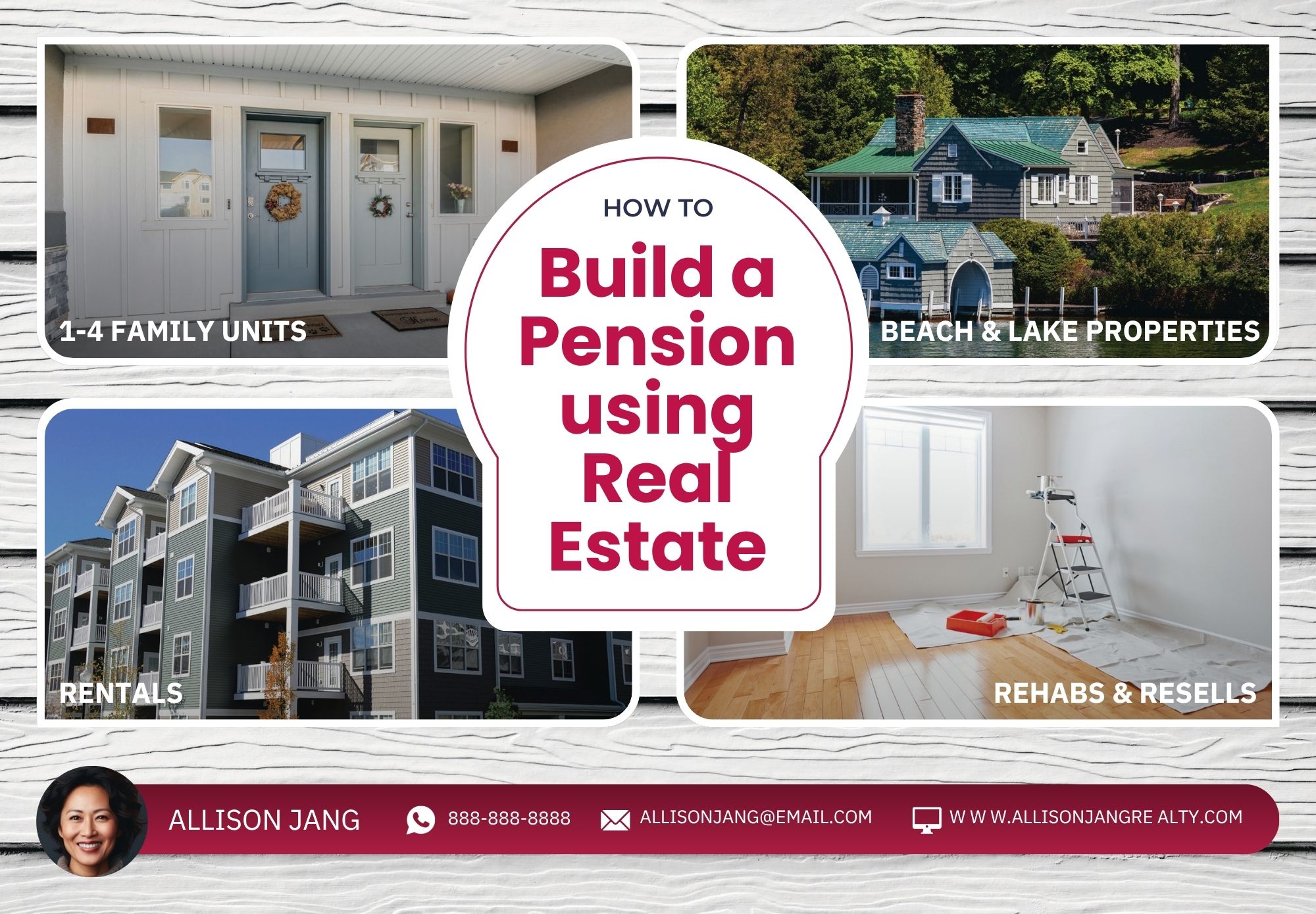 Build a Pension Using Real Estate · EDDM postcard template