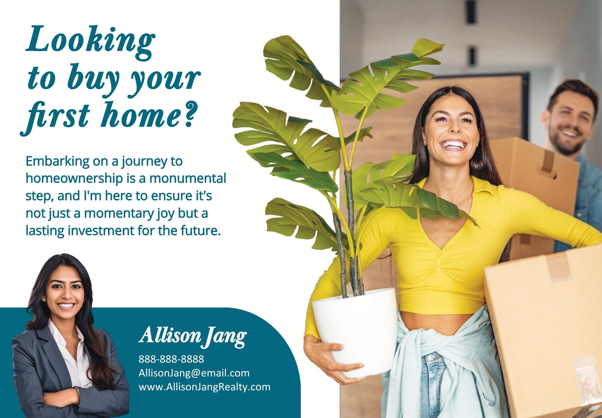 First Time Home Buyer · EDDM postcard template
